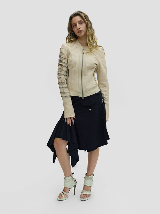 Girbaud Black Contrast Stitch Skirt 