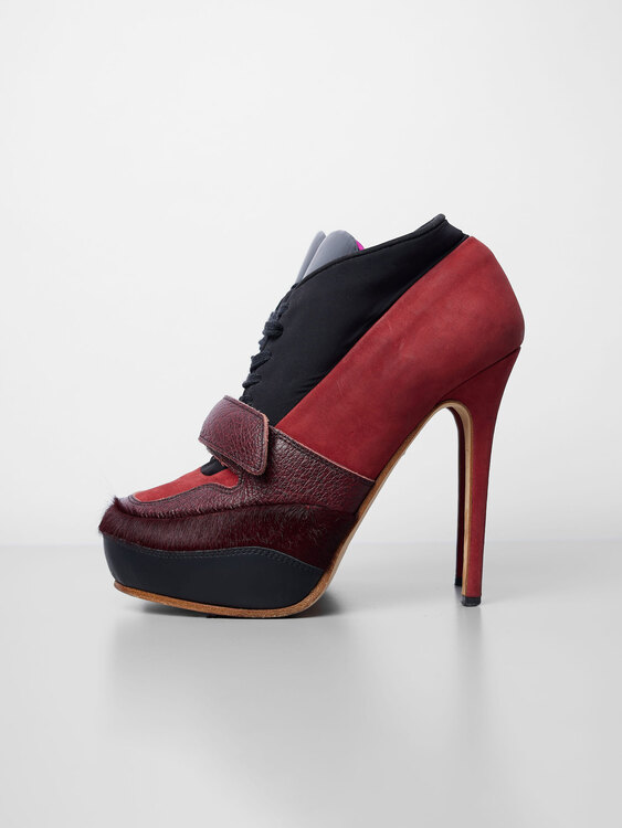 Acne Suede Sneaker Heels 