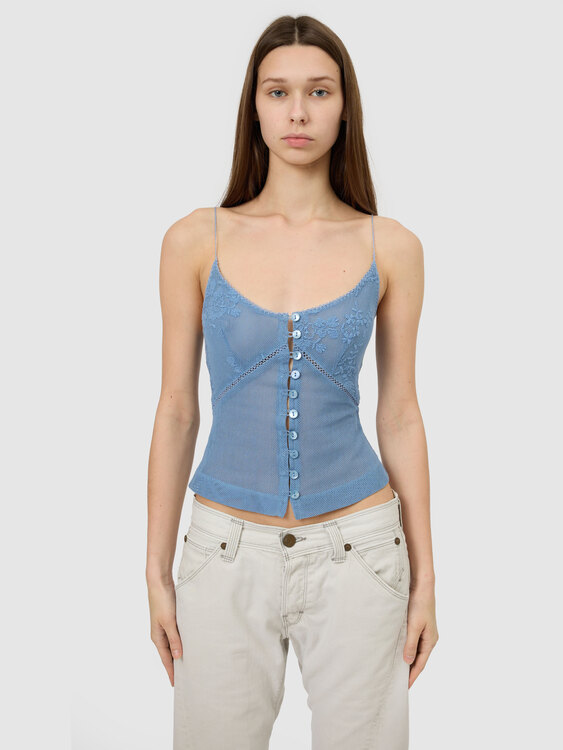 Plein Sud Mesh Camisole Top 