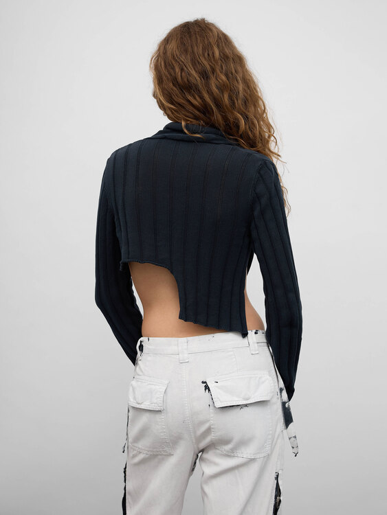 Sarah Pacini Cropped Cardigan 