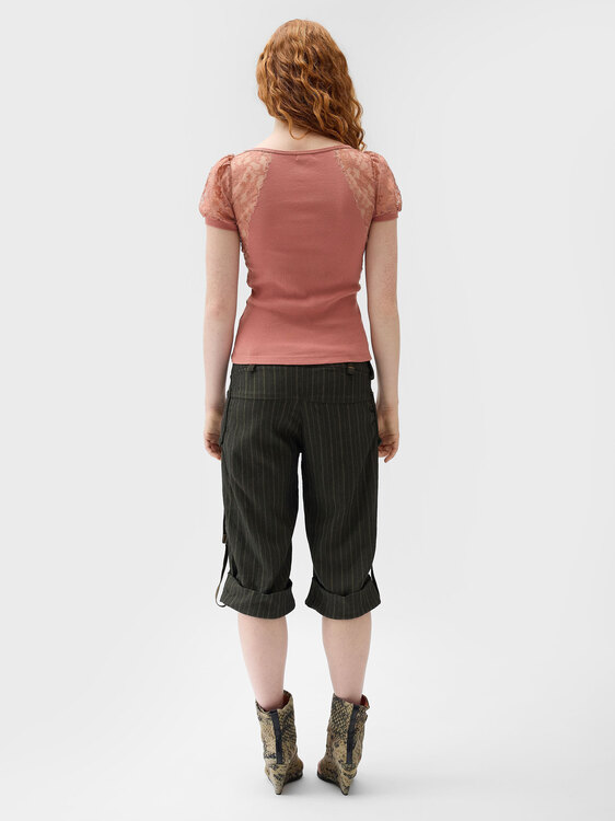 Galliano Rib Cotton Top 