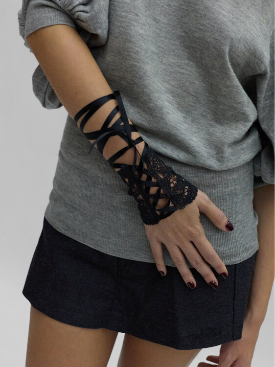 La Perla Black Lace Bracelet 