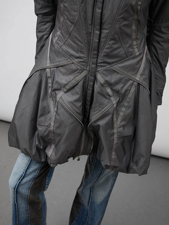 Girbaud Metallic Grey Nylon Jacket 