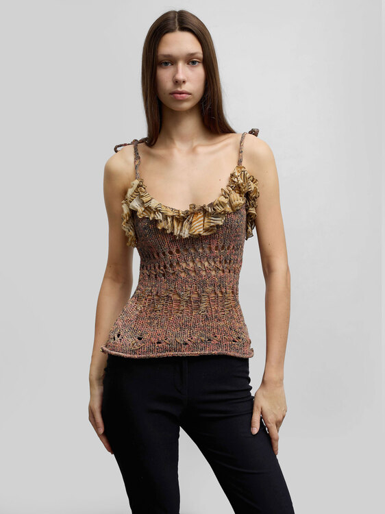 Multicolour Knit Camisole Top 