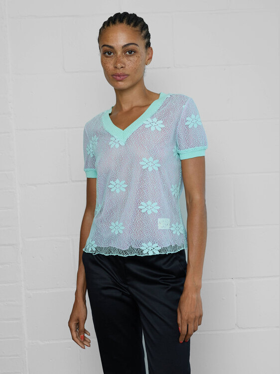 Blumarine Floral Lace T-Shirt 