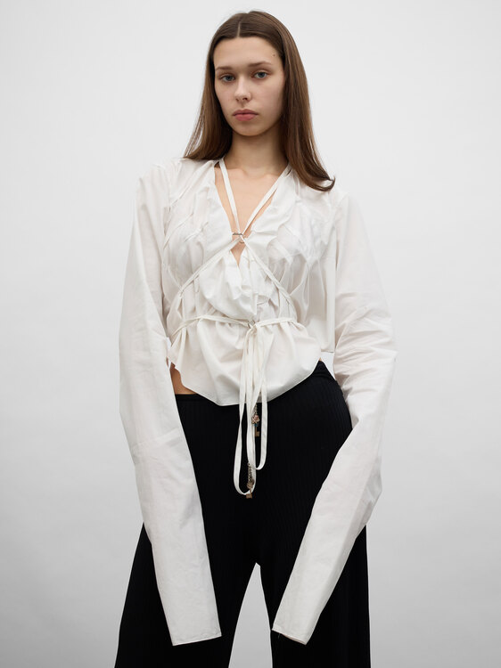 Gaultier White Origami Blouse 