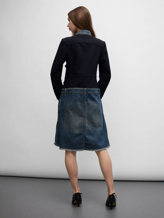 Nolita Wool And Denim Coat 