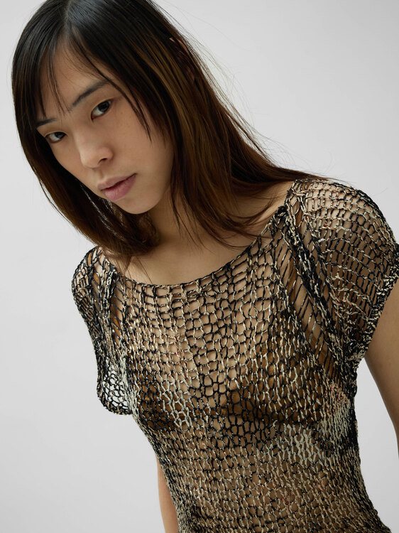 Gazebo Openwork Knit Top 