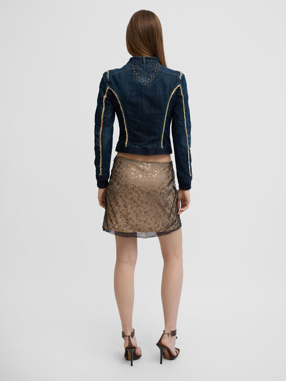 AA Milano Sequinned Mini Skirt 