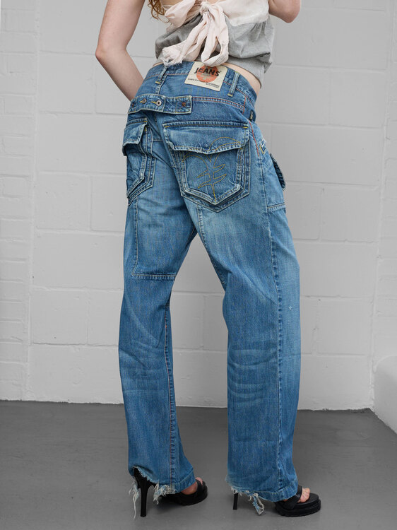 Michiko Koshino Wide Leg Jeans 