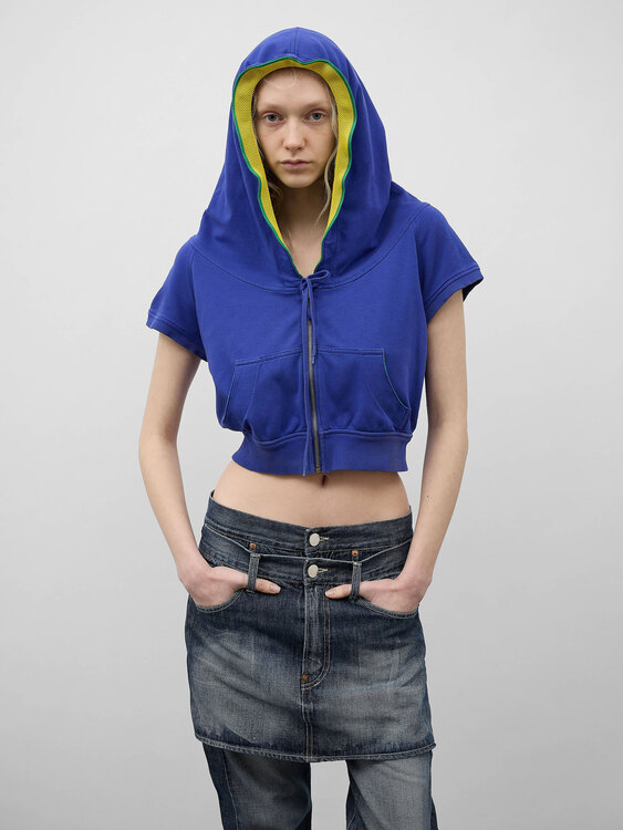 Stefanel Cropped Hoodie 