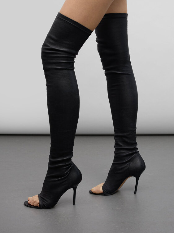 Plein Sud Stretchy Leather Boots 