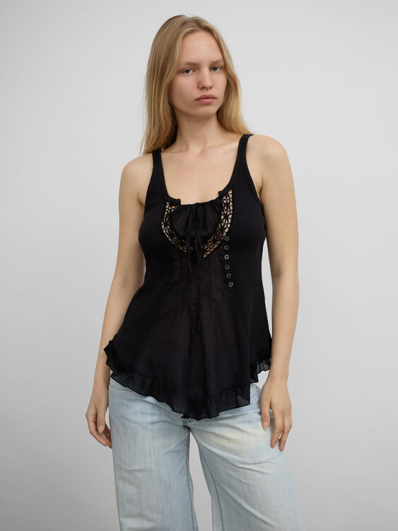 Rib Cotton Camisole Top 
