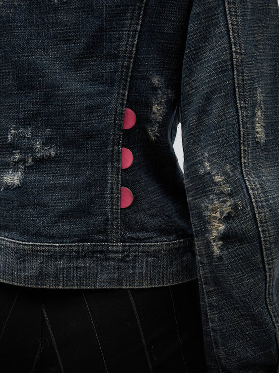 E-Play Distressed Denim Jacket 
