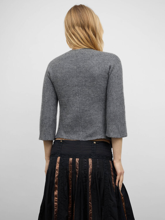 Knitted Wool Cardigan 