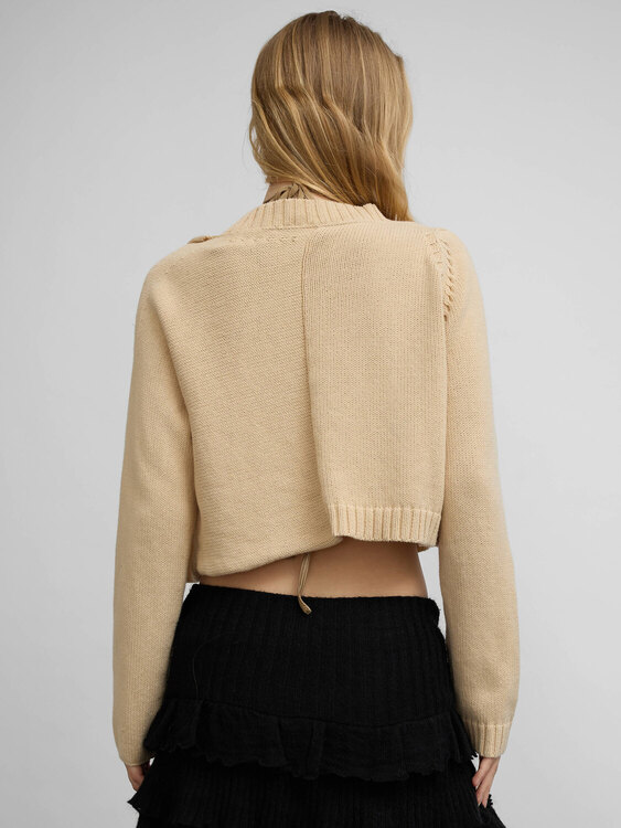Knitted Open Cardigan 