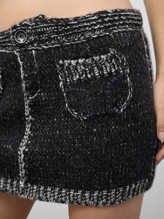 Miss Sixty Knitted Mini Skirt 