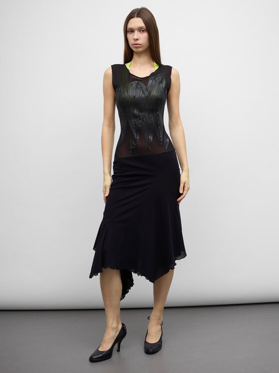 Sleeveless Mesh Dress 