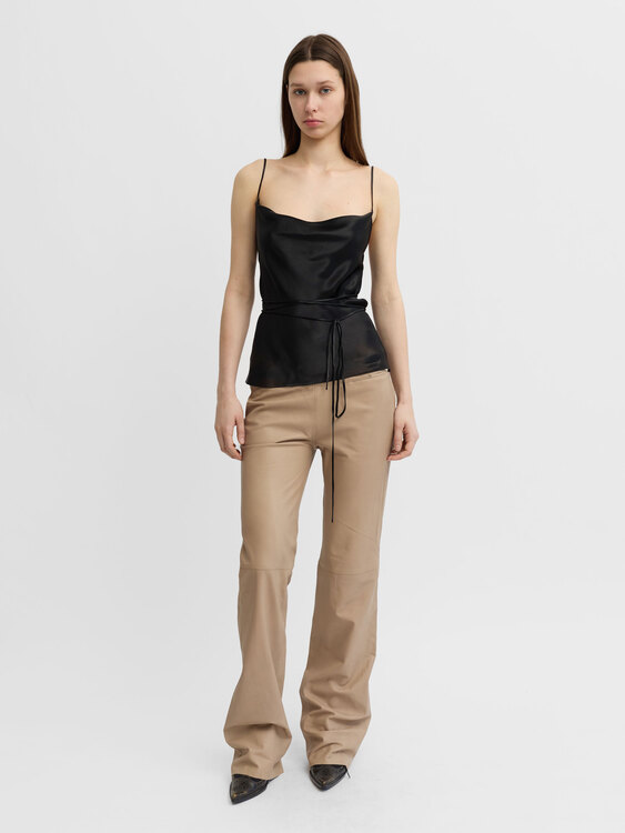 Plein Sud Leather Trousers 