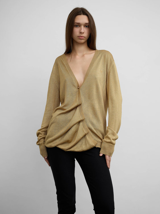 Alexander McQueen Lurex Cardigan 