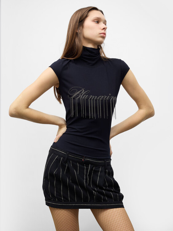 Blumarine Sleeveless Turtleneck 