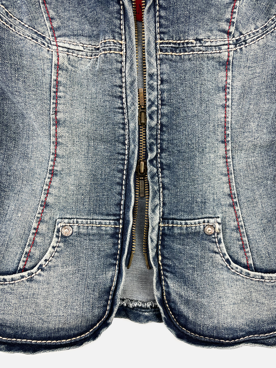 Plein Sud Jeans Denim Bustier 