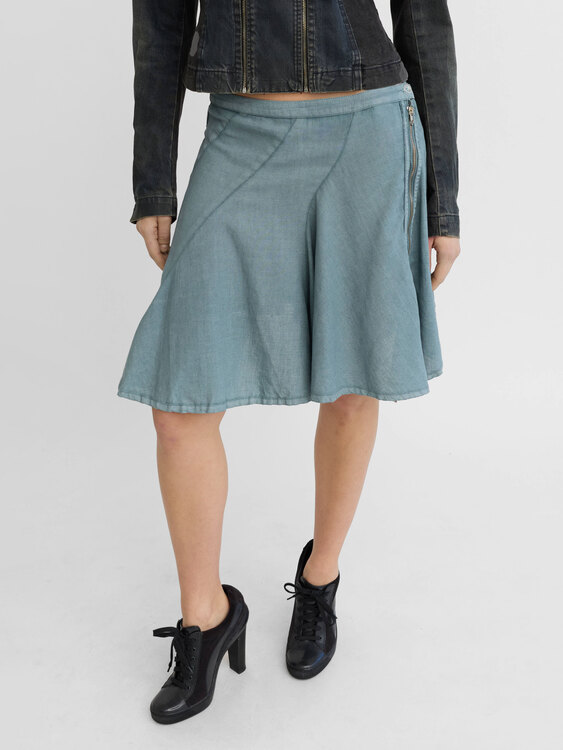 Michiko Koshino Linen Skirt 