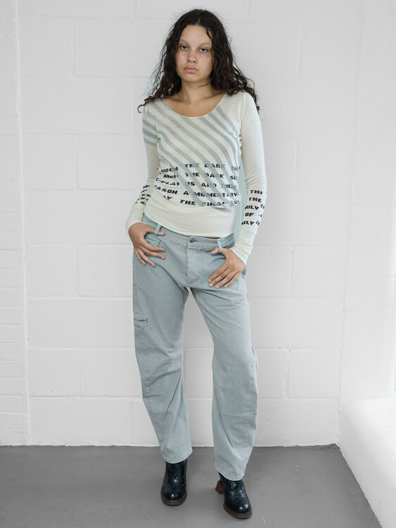 Michiko Koshino Barrel Leg Jeans 