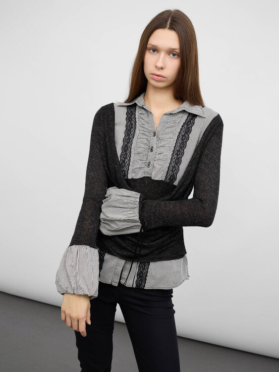 Integrated Shirt Jumper 