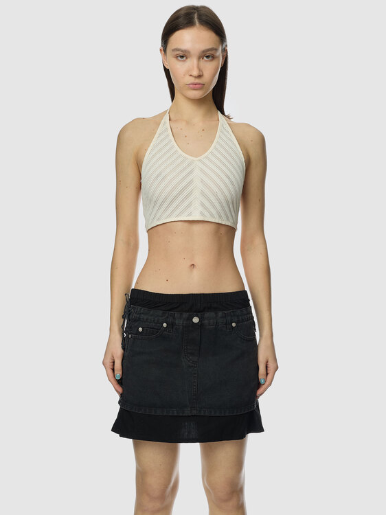 Extē Macramé Halter Top 