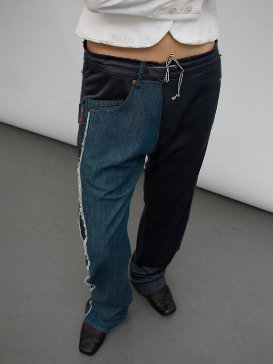 Michiko Koshino Deconstructed Jogger Jeans 