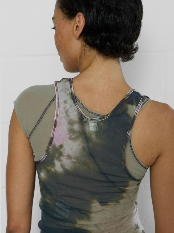 Plein Sud Double Layer Mesh Top 