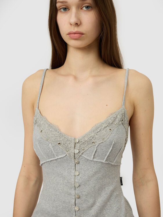 Anti-Flirt Cotton Bustier 