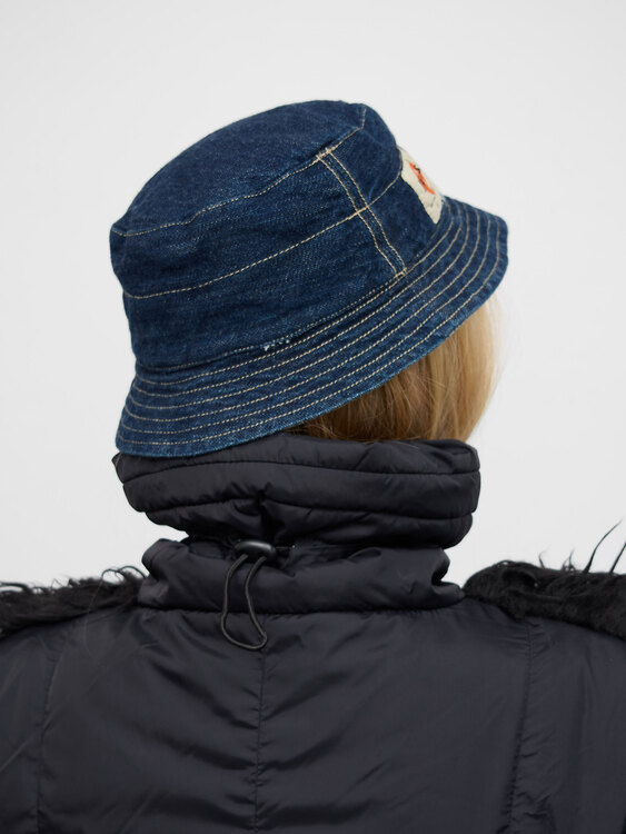 Michiko Koshino Denim Bucket Hat 