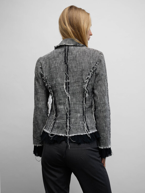 Distressed Inside Out Jacket 