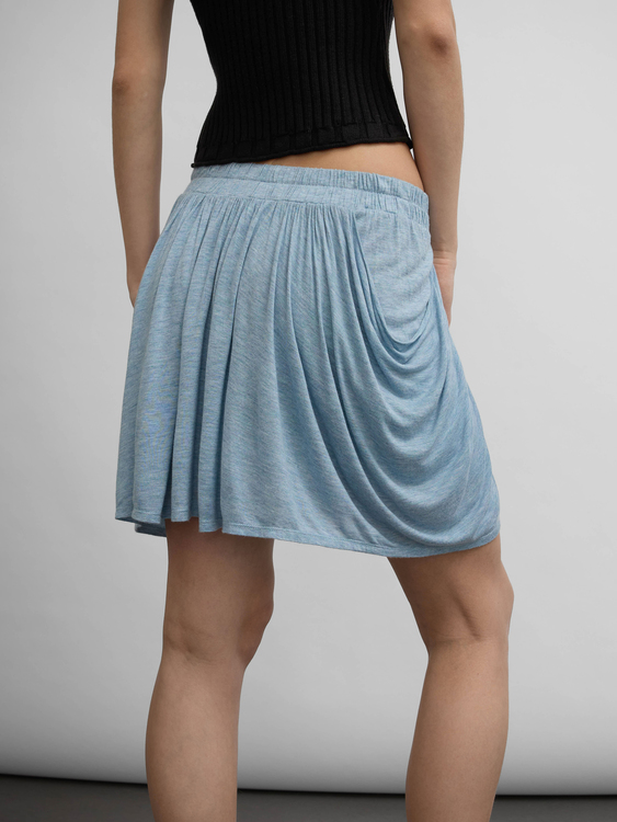 Plein Sud Grey Jersey Mini Skirt 