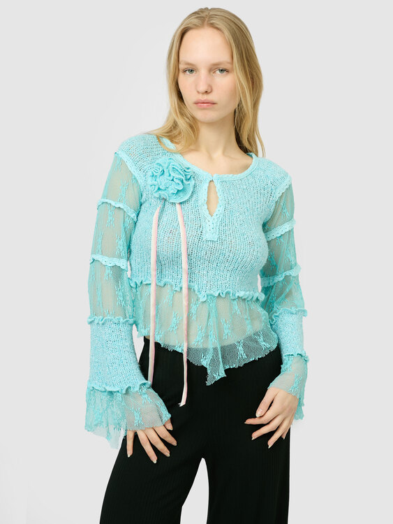 Lace And Knit Jumper 