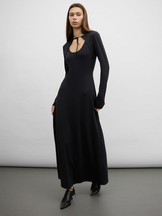 Plein Sud Long Sleeve Maxi Dress 