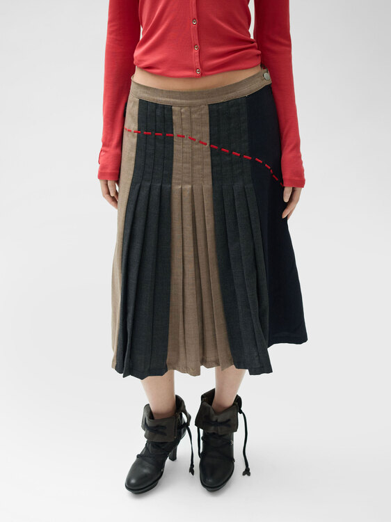 Michiko Koshino Pleated Skirt 