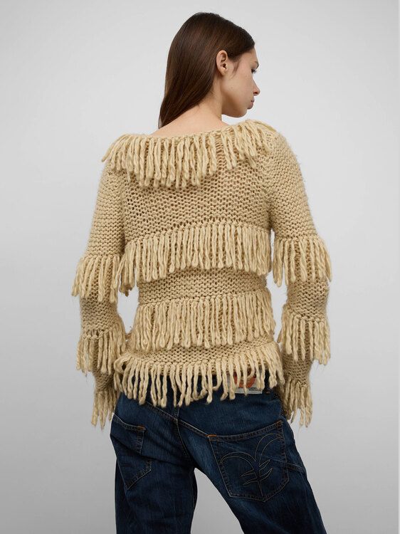 Anna Sui Fringed Cardigan 