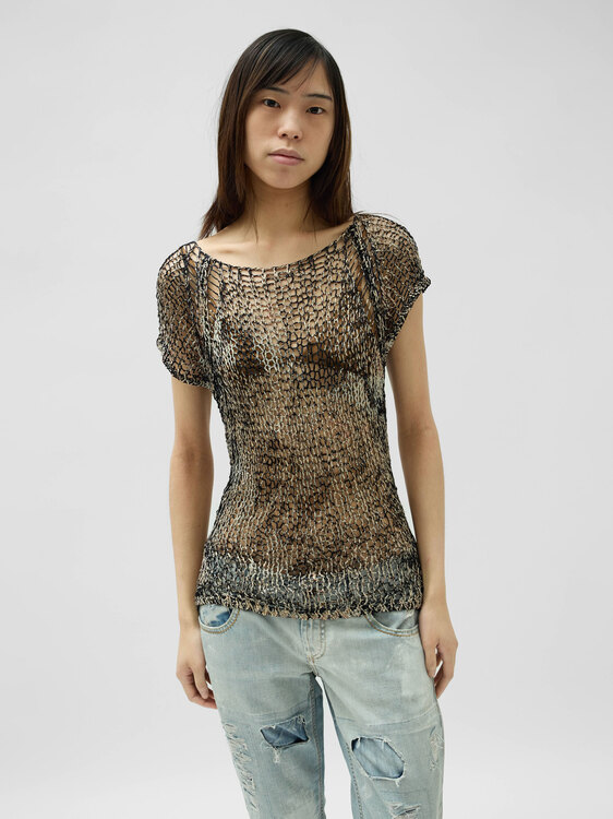 Gazebo Openwork Knit Top 