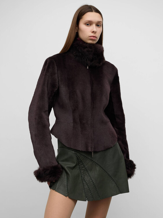 Sportmax Pony Leather Jacket 