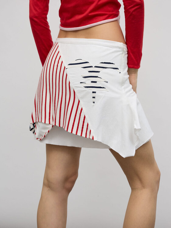 Michiko Koshino Deconstructed Mini Skirt 