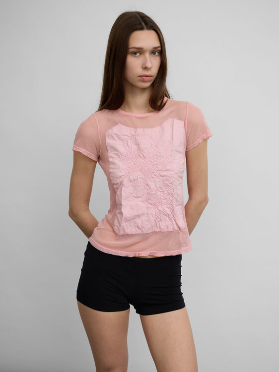 Nolita Pink Mesh T-Shirt 