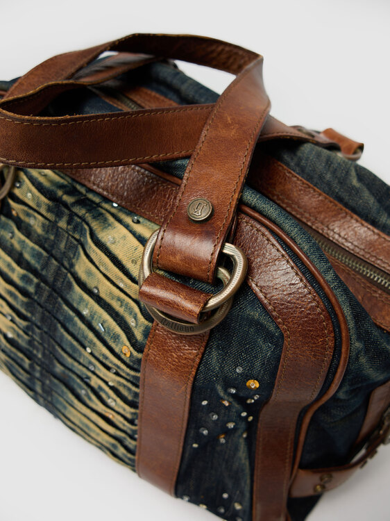 John Galliano Denim Handbag 
