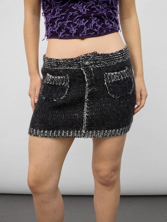 Miss Sixty Knitted Mini Skirt 