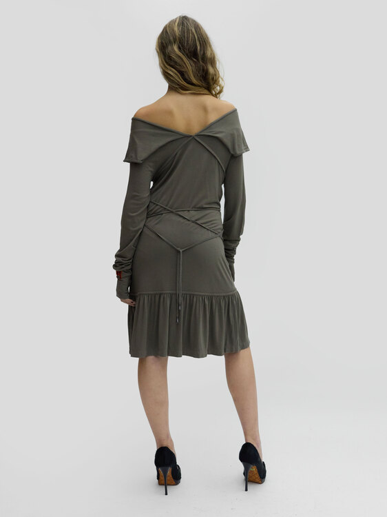 Cop Copine Greige Midi Dress 