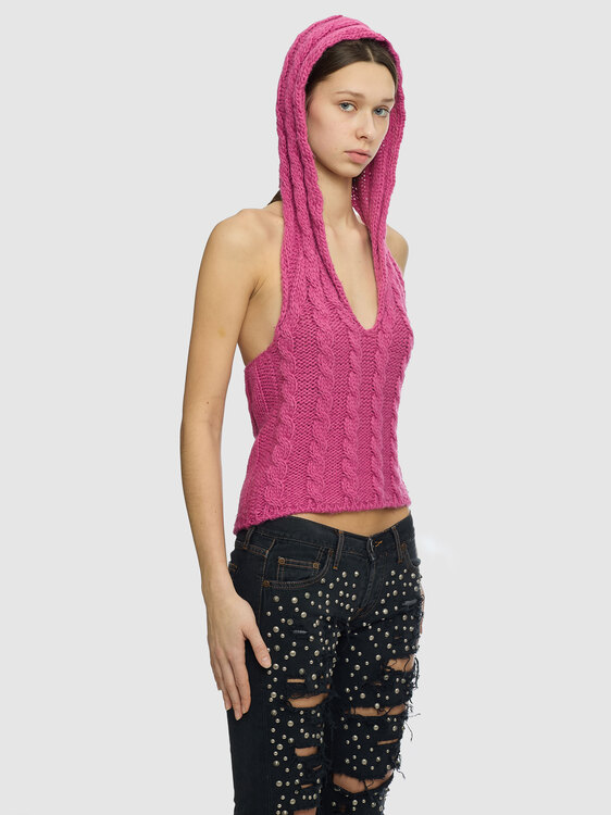 Benetton Knitted Halter Top 