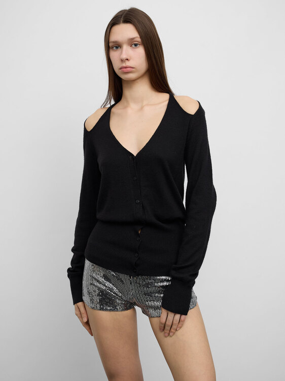 Miss Sixty Cold Shoulder Cardigan 