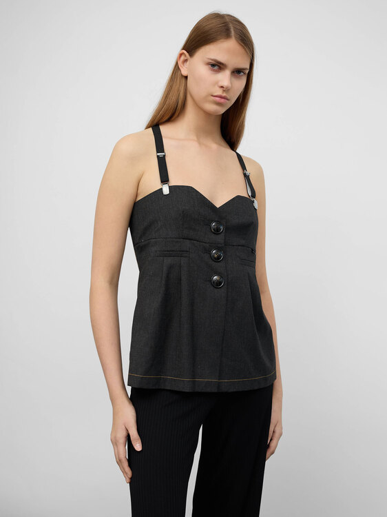 Cop Copine Grey Bustier 